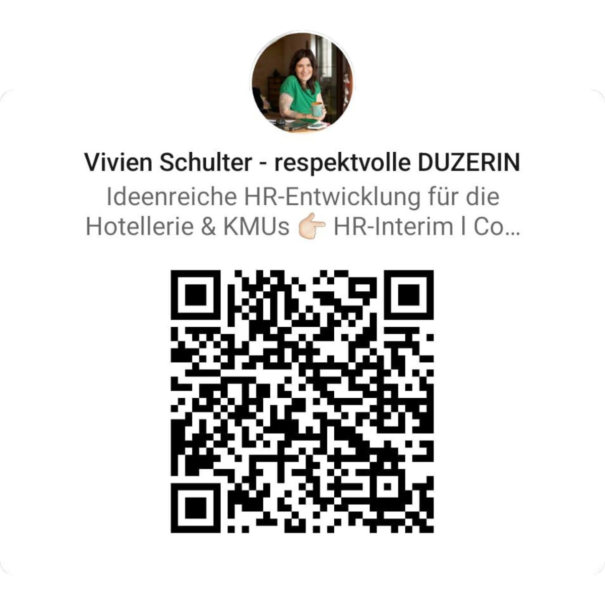 LinkedIn QR Code, Vivien Schulter